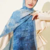 Batik Degrade Bamboo Crepe Shawl Blue - الصورة 2