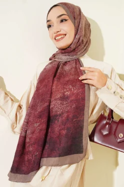 Alternative view of Batik Degrade Bamboo Crepe Shawl