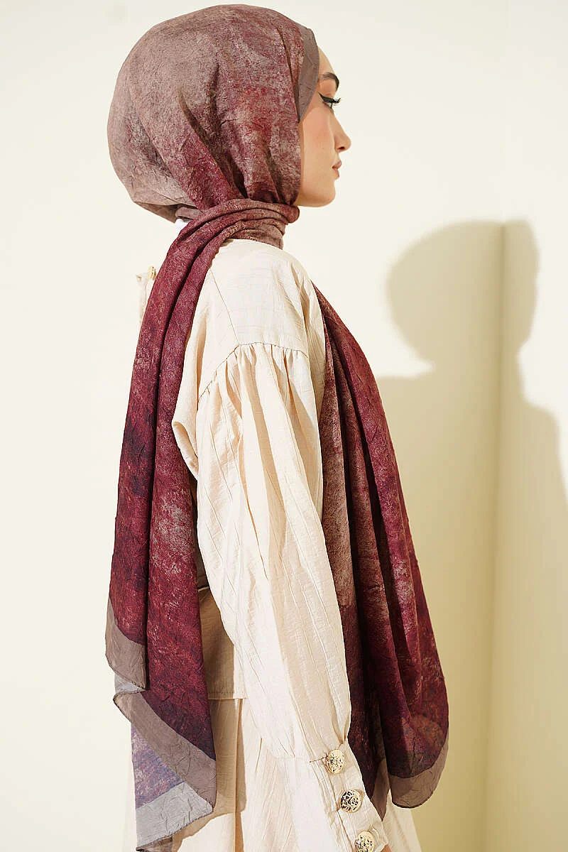 Batik Degrade Bamboo Crepe Shawl - immagine 3