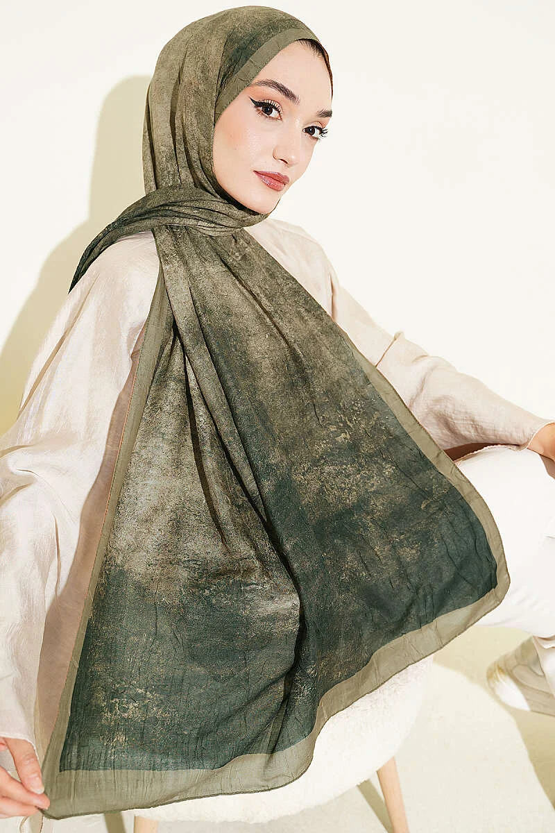 Batik Degrade Bamboo Crepe Shawl