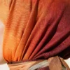 Batik Pattern Bamboo Crepe Scarf Mustard - immagine 4