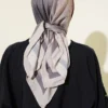 Batik Pattern Bamboo Crepe Scarf Stone – Bild 3