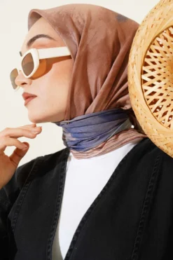 Alternative view of Batik Pattern Scarf Camel