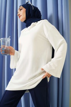 Collar Detail Tunic White