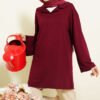 Collar Detail Tunic Burgundy