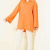 Collar Detail Tunic Orange - Afbeelding 2