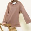 Collar Detail Tunic Mink