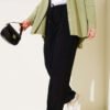 High Waist Denim Pants Black