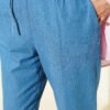 Belted Slim Fit Jeans Blue - Imagen 4
