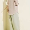 Elastic Waist Linen Balloon Pants - Image 2