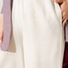 Elastic Waist Linen Balloon Pants Stone - Image 4