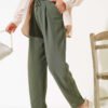 Belted Linen Pants