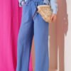 Belted Tencel Pants Indigo