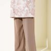 Belted Tencel Pants Mink - Image 3