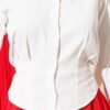 High-Waisted Short Shirt White – Image 4