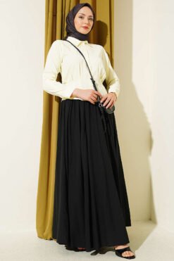 Alternatieve weergave van High-Waisted Short Shirt Yellow
