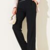 Belted Detail Pants Black
