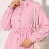 Belted Ankle Cuff Two-Piece Set Pink - immagine 4