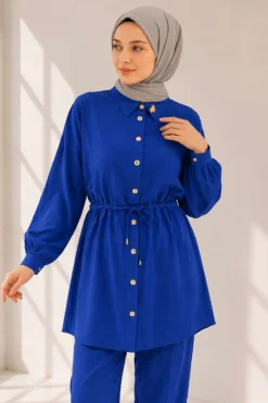 Alternative view of Belted Ankle Cuff Two-Piece Set