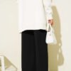 Elastic Waist Detail Culotte Pants Black - Image 3