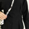 Belted Poplin Shirt Black – Image 4