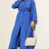 Belted Long Tunic Two-Piece Set
