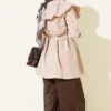 Ankle Tie Sailor Collar Shirt Beige - immagine 3