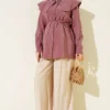 Ankle Tie Sailor Collar Shirt - Image 2