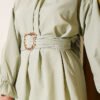 Ankle Elastic Waist Poplin Tunic Mint – Image 4