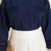 Short Shirt with Ankle and Pocket Lace Navy Blue - Afbeelding 4