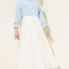 Short Shirt with Ankle and Pocket Lace Blue - Afbeelding 2