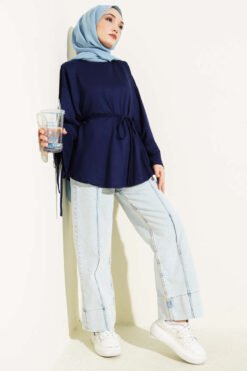 Vista alternativa de Ankle Slit Tied Tunic