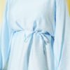 Crew Neck Drawstring Tunic Blue – Bild 4