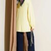 Crew Neck Side Tie Tunic Yellow - Image 3