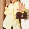 Bolero Detailed Tie Belt Tencel Shirt Yellow