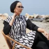 Adjustable Waist Zip-Up Modest Swimwear – Bild 6