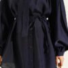 Balloon Sleeve Two-Piece Set Navy Blue – Bild 4