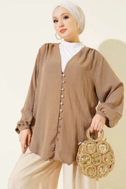 Brit Buttoned Shirt Mink