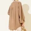 Brit Buttoned Shirt Mink - immagine 3