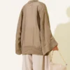Brit Button Oversized Kimono Khaki - immagine 3
