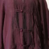 Brit Button Oversized Kimono Plum – Image 4