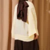 Brit Button Oversized Kimono Yellow – Image 3