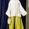 Brit Button Oversized Kimono Stone - Afbeelding 2