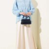 Brit Buttoned Embroidered Shirt Blue - immagine 2