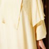 Cross Shoulder Cloak Dress Yellow - Image 4