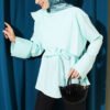 Cross Cape Modal Tunic Turquoise