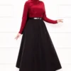 Pocket Detail Sports Terikoton Skirt Black - الصورة 3