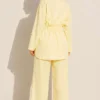 ⁦Pocket Flap Waist Tunic Set Yellow⁩ - الصورة ⁦2⁩