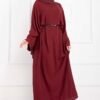 Ceyda Modest Abaya Burgundy