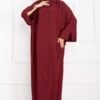 Ceyda Modest Abaya Burgundy - Image 3